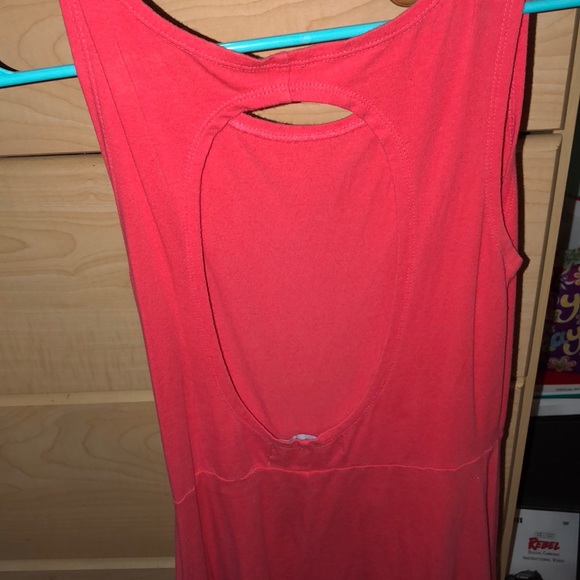 Salmon-colored tank top dress - Picture 2 of 2